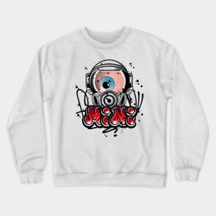 Space Mini Monster Graffiti Street Art Crewneck Sweatshirt